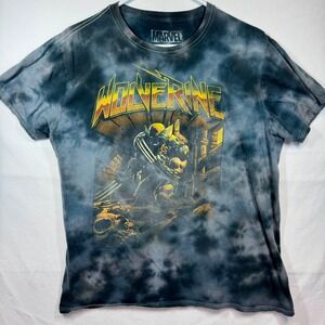 Marvel Wolverine Graphic T-Shirt Tie Dye Comic Book Hero Tee Men's Sz Medium‎